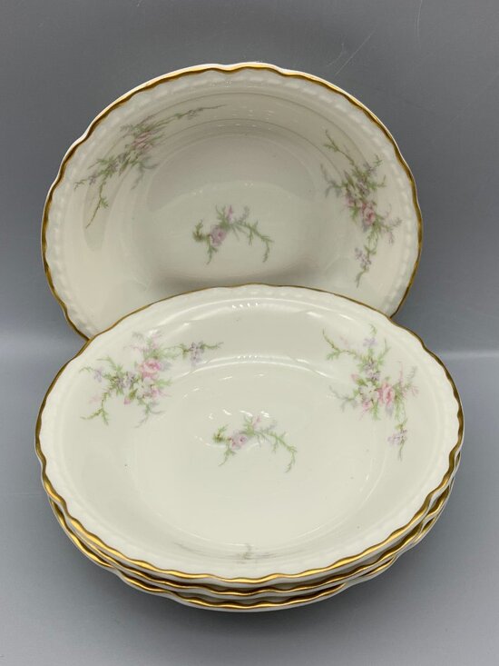 Vintage 1950's Royal Jackson set of 4 Dessert Fruit Bowls "Sandra" Pattern - Picture 1 of 7